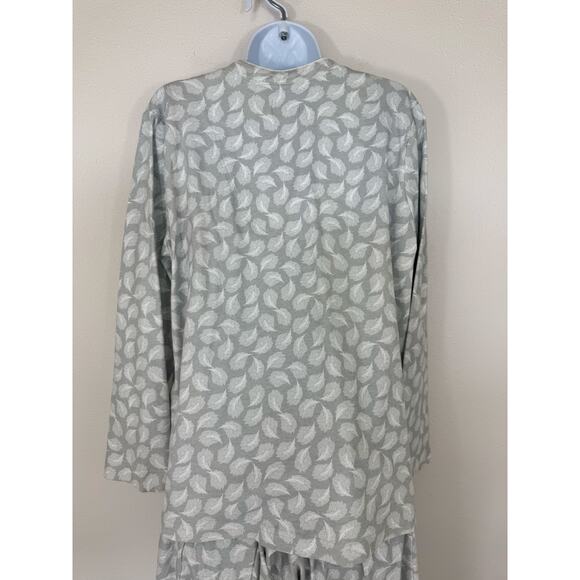 Spa by Charter Club Feather Print Pajama Set 100% Cotton Women’s XL - Picture 5 of 9